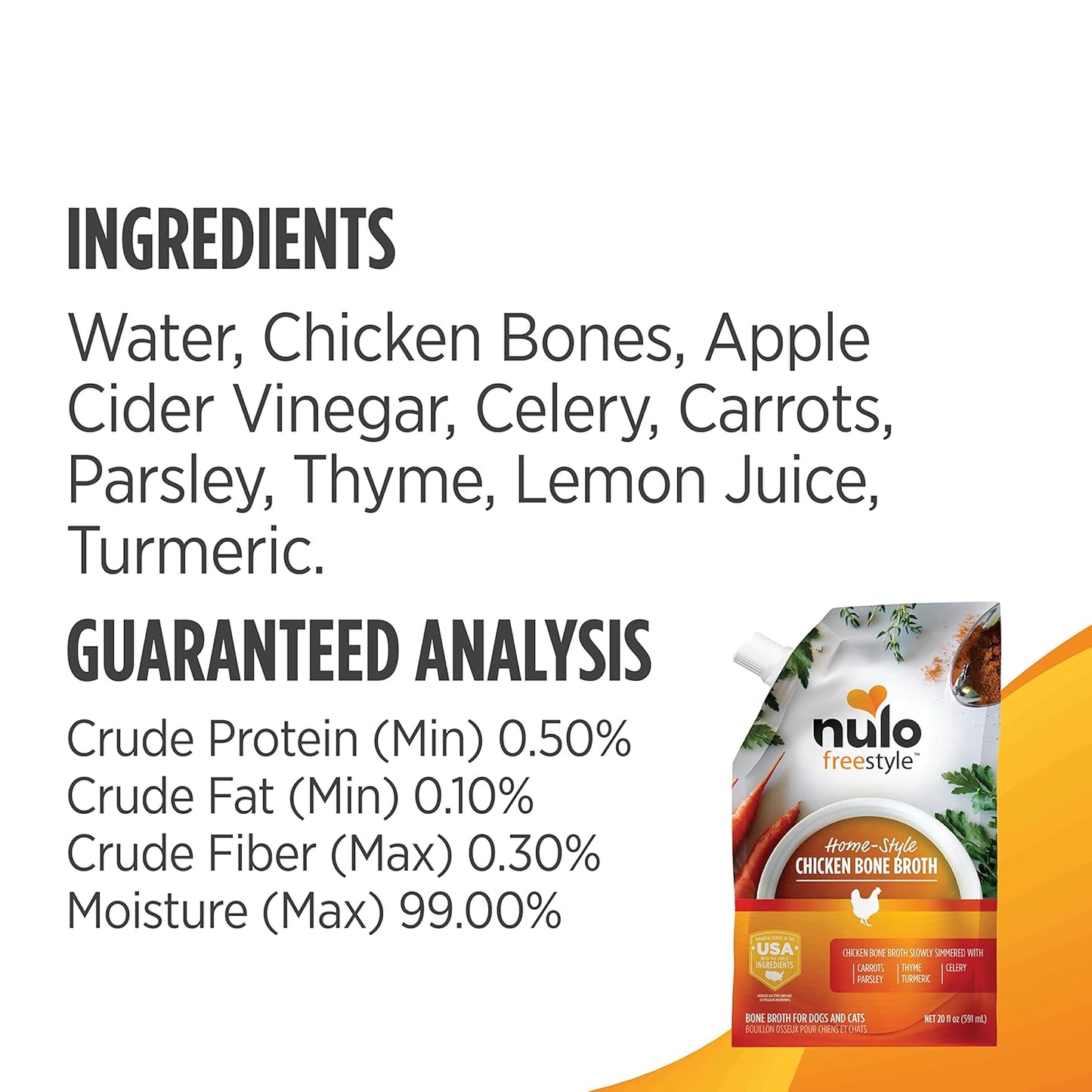 Freestyle Bone Broth, Premium Food Topper for Cats and Dogs, with Collagen and Chondroitin Sulfate to Help Boost the Quality of Your Pet’S Coat and Skin, 20 FL Oz Pouch
