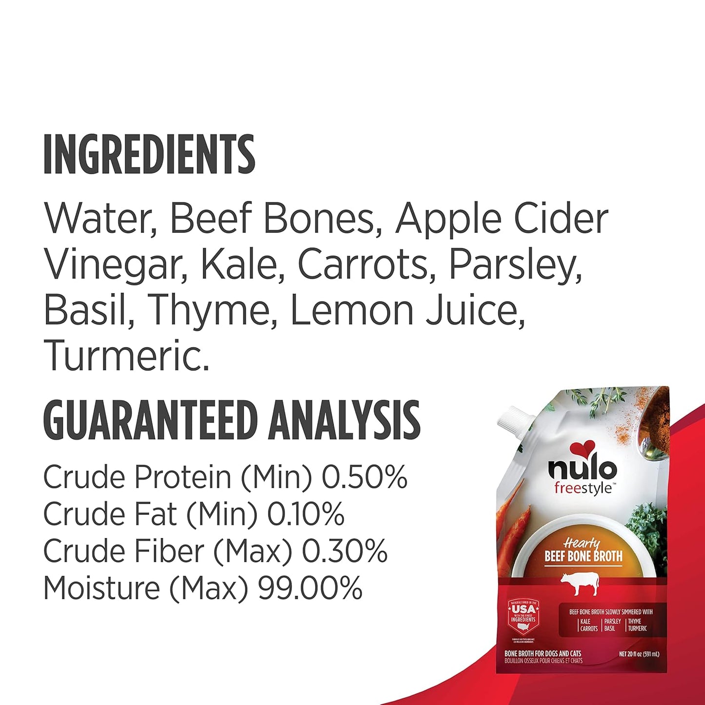 Freestyle Bone Broth, Premium Food Topper for Cats and Dogs, with Collagen and Chondroitin Sulfate to Help Boost the Quality of Your Pet’S Coat and Skin, 20 FL Oz Pouch